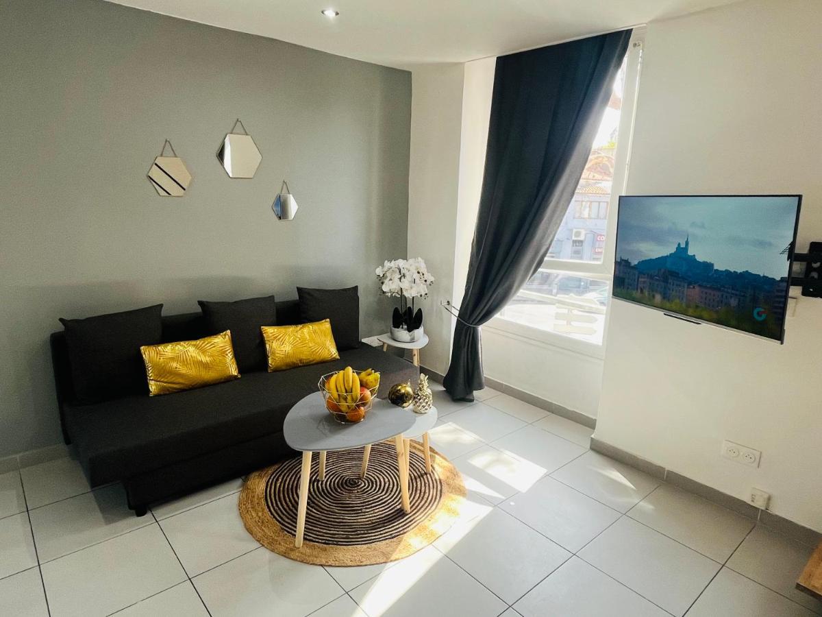 Superbe Duplex Design Neuf 2 Chambres, Climatise Tout Confort, Facile D,Acces Stationnement Gratuit Marsella Exterior foto